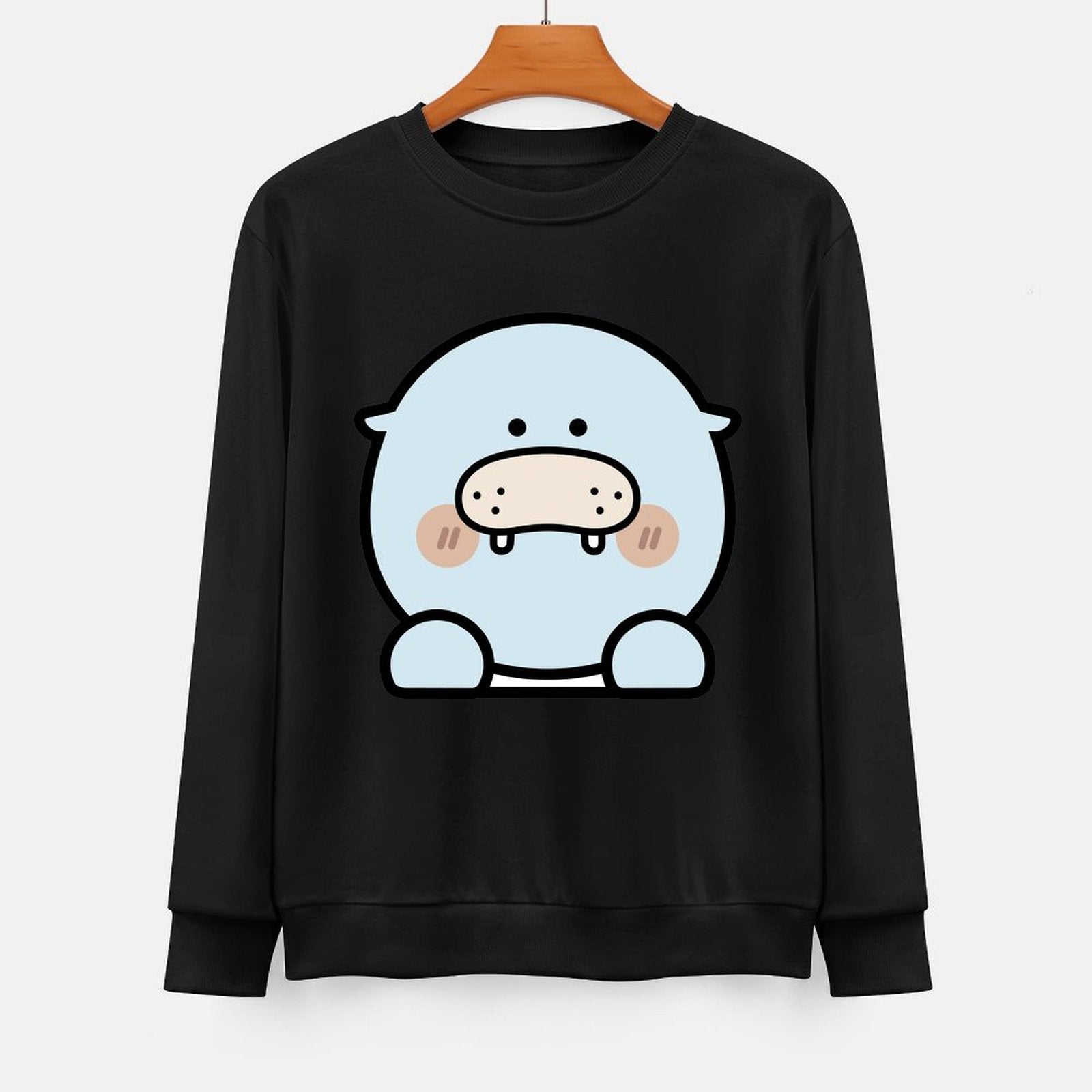 Front Patterned Long Sleeve TopEverydayFit Midweight